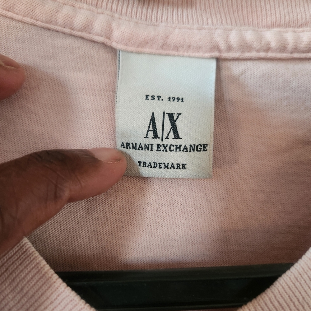 A|X Armani Exchange V-neck T-shirt size S - Picture 2 of 3